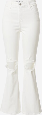 HOLLISTER Bootcut Jeansy w kolorze biały: przód