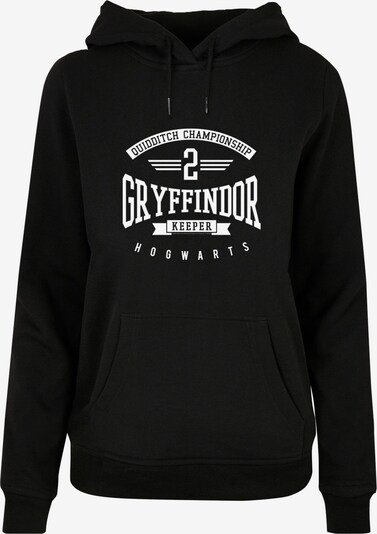 ABSOLUTE CULT Sweatshirt 'Harry Potter - Gryffindor Keeper' in schwarz / weiß, Produktansicht