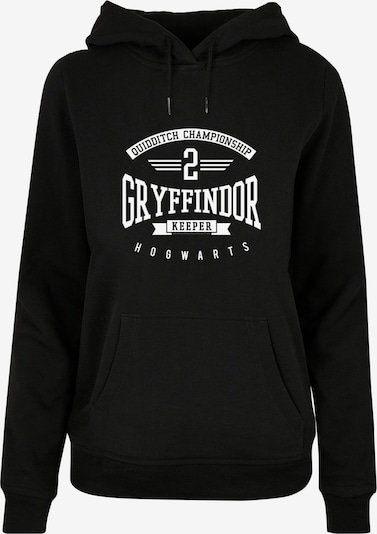ABSOLUTE CULT Sweat-shirt 'Harry Potter - Gryffindor Keeper' en noir / blanc, Vue avec produit