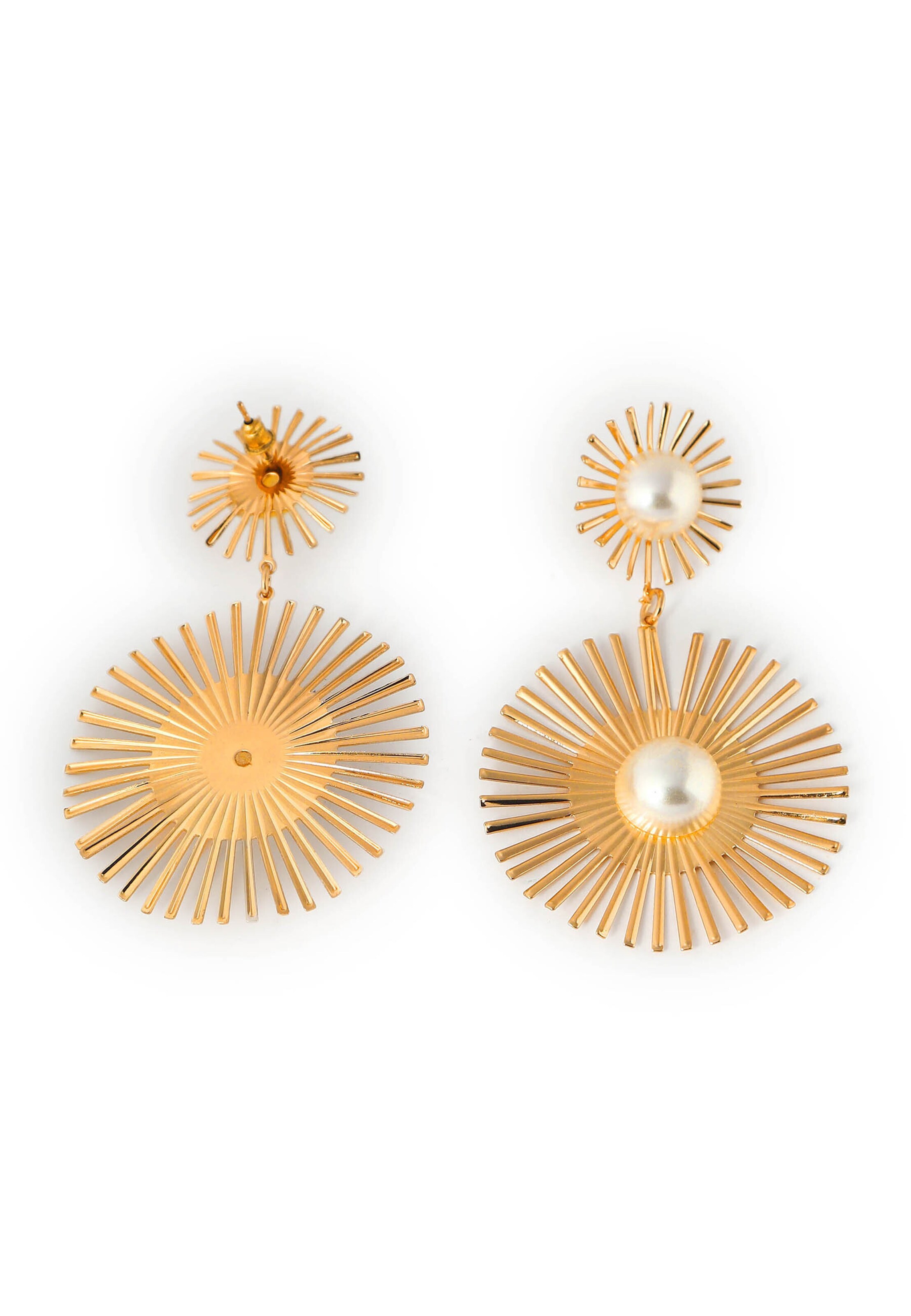 SOHI Earrings 'Avery' in Gold
