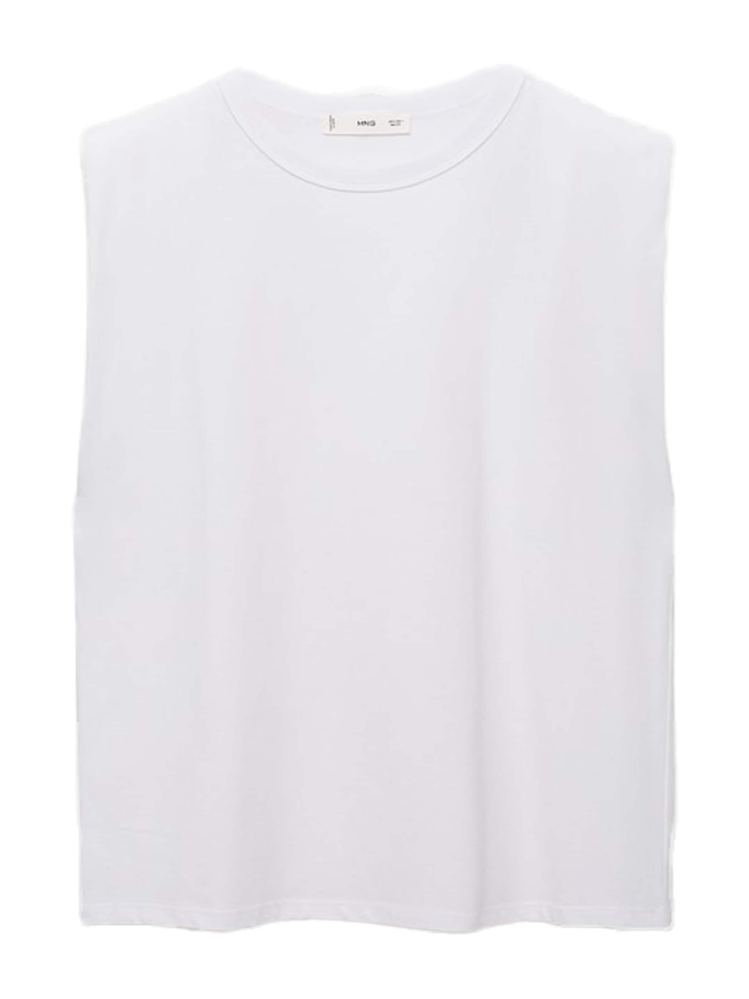 MANGO Majica 'VIRI' | bela barva: sprednja stran