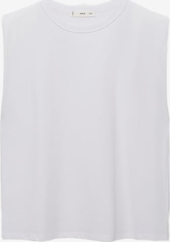 MANGO Тениска 'VIRI' в бяло: отпред