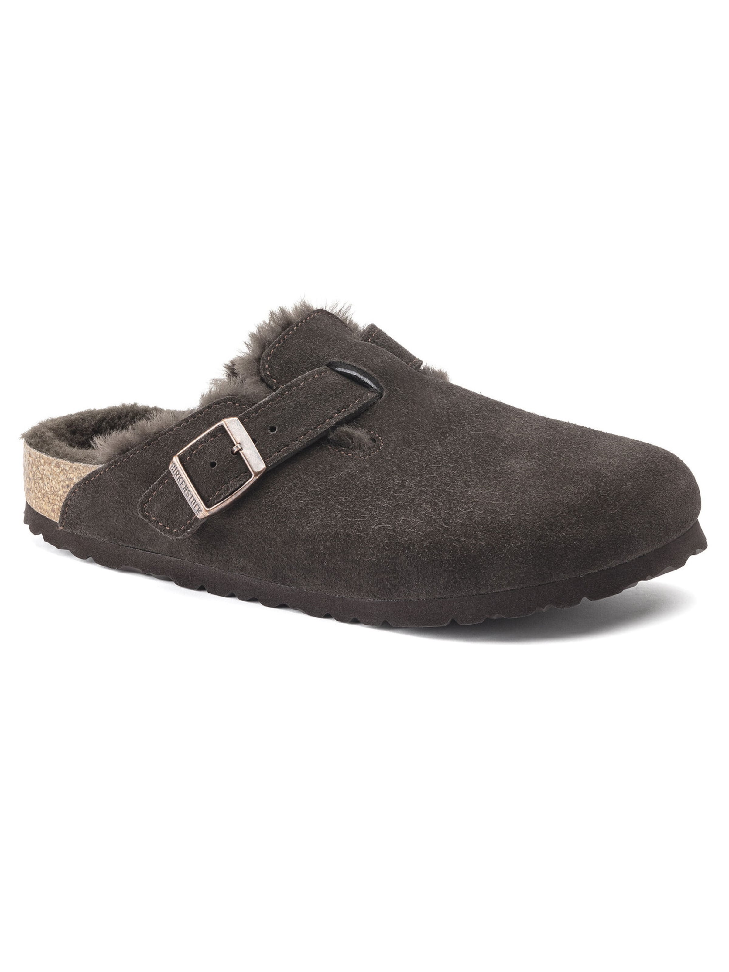 BIRKENSTOCK Nizki natikači 'Boston' | rjava barva: sprednja stran