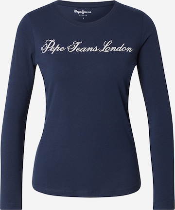 Pepe Jeans Tričko – modrá: přední strana
