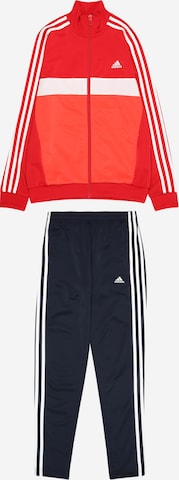 ADIDAS SPORTSWEAR Športna trenirka 'Essentials 3-Stripes Tiberio' | rdeča barva: sprednja stran