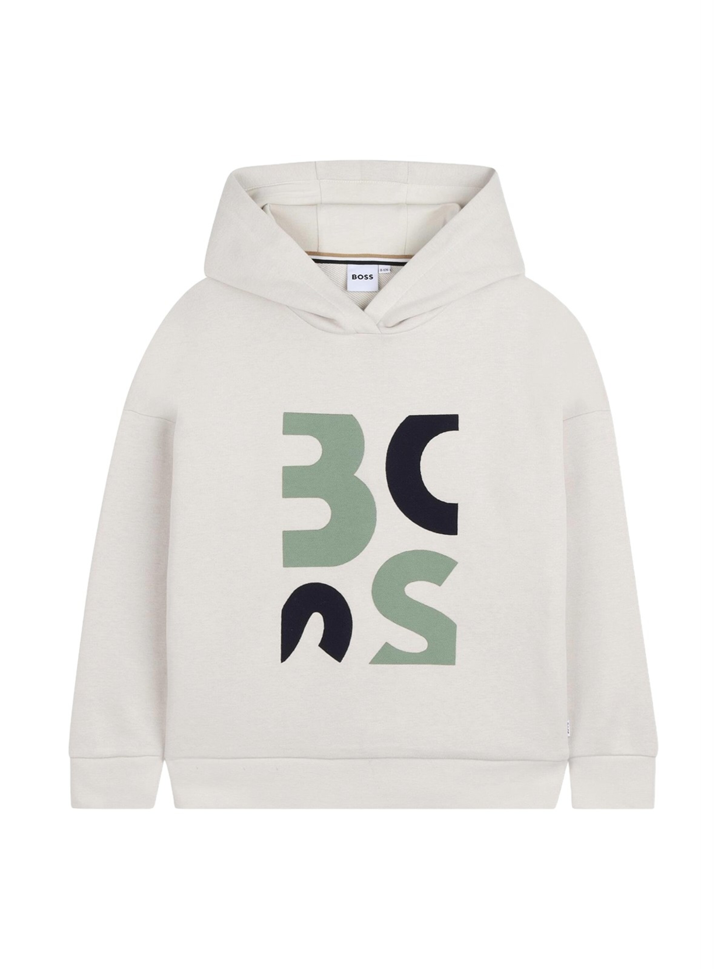 BOSS - Sudadera en beige: frente