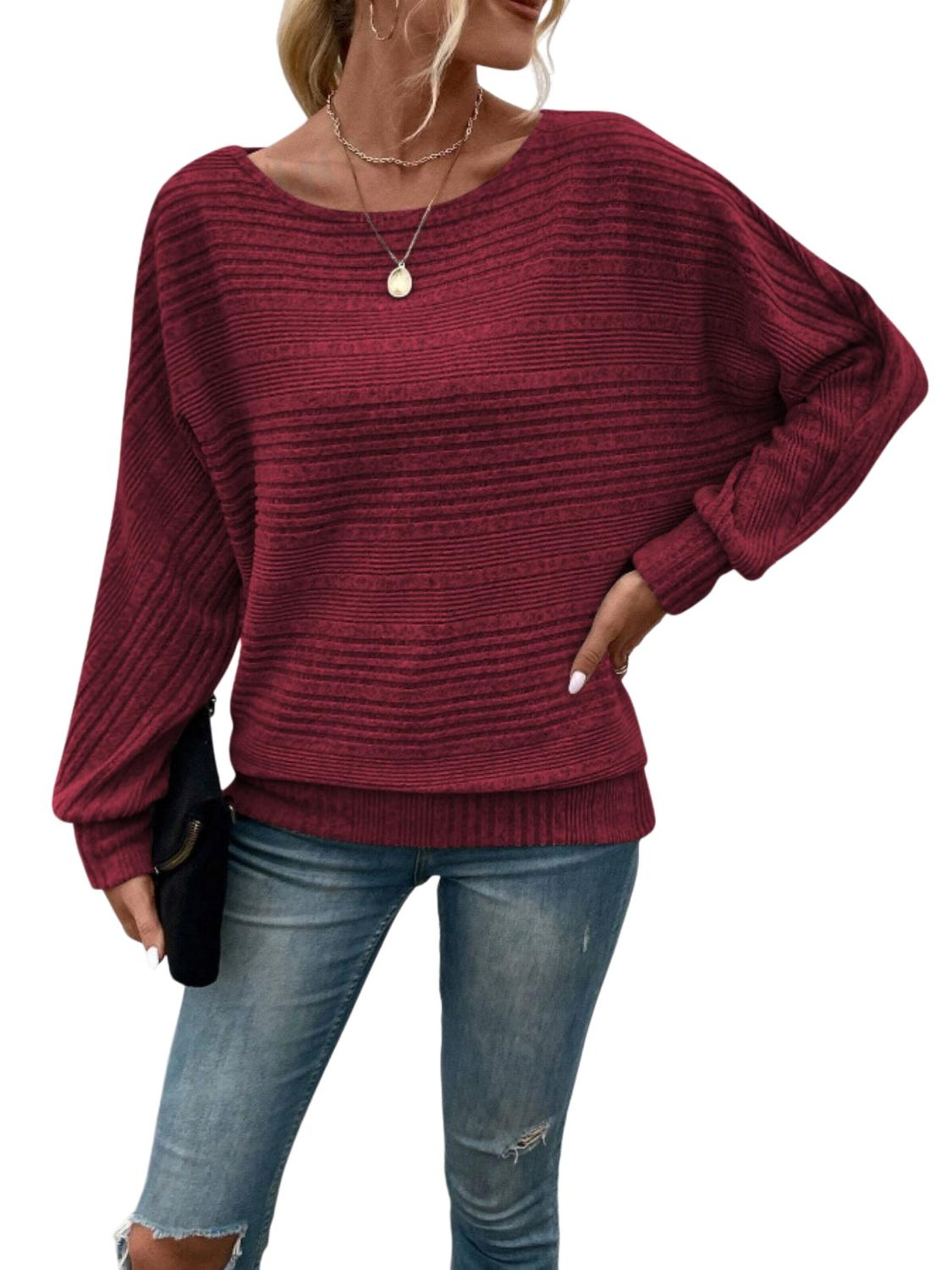Yesfashion Shirt in S in Wine red, Item view
