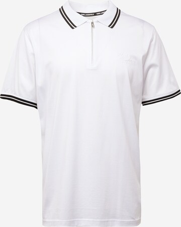 Karl Lagerfeld Poloshirt in Weiß: predná strana