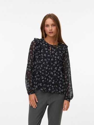 VERO MODA Μπλούζα 'VMIHANNAH' σε μαύρο: μπροστά