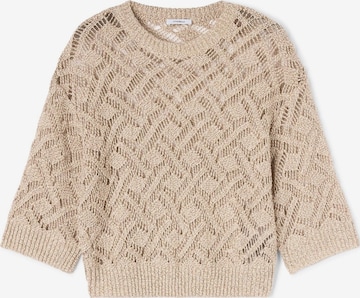 Pull-over MOTIVI en beige : devant