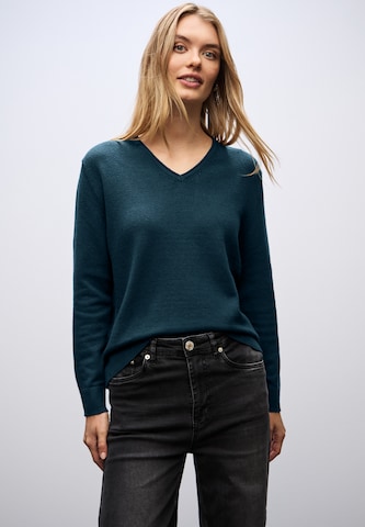 STREET ONE Sweater in Blue: front