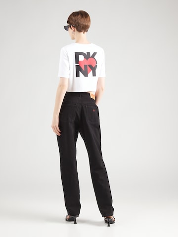 DKNY Loosefit Jeans in Schwarz: Rückseite