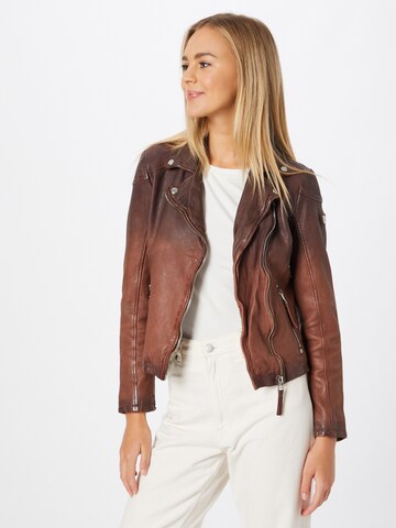 Gipsy Between-season jacket 'Kandy' in Brown: front