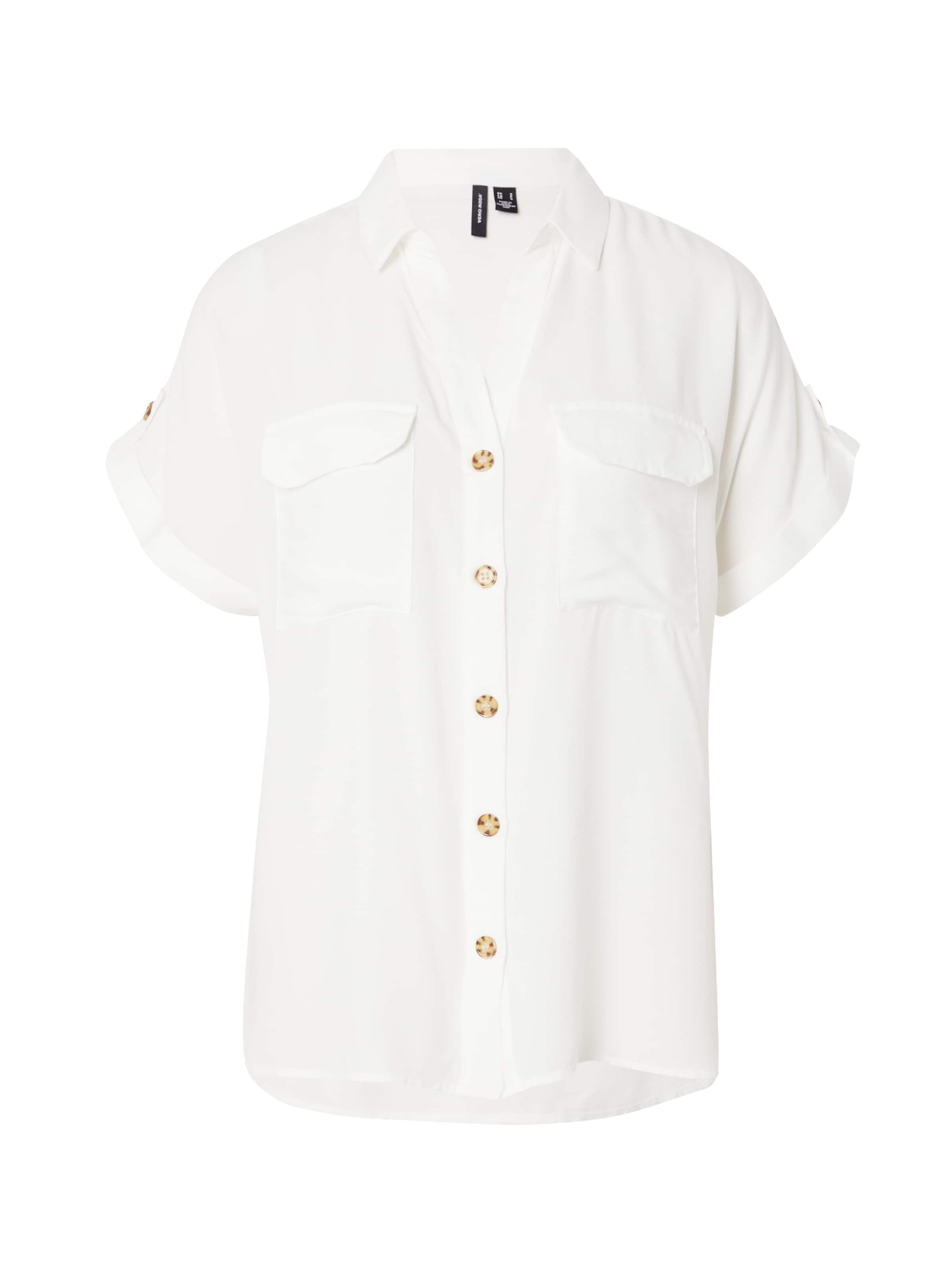 Chemisier 'Bumpy' VERO MODA en blanc : devant