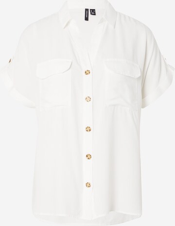 Camicia da donna 'BUMPY' di VERO MODA in bianco: frontale