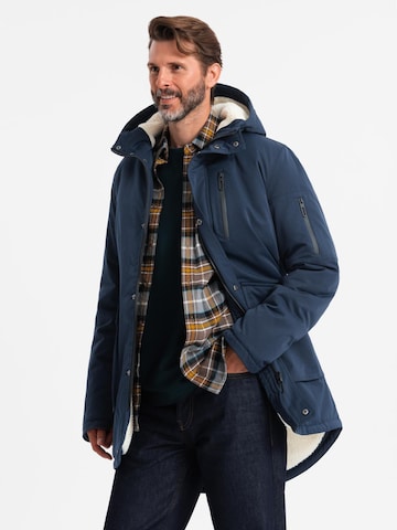 Ombre Winterparka 'OM-JALJ-0181' in Blauw