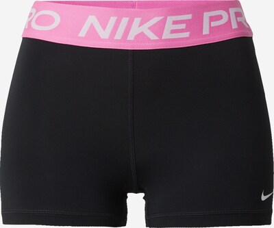 NIKE Sporta bikses 'Pro', krāsa - gaiši rozā / melns / balts, Preces skats