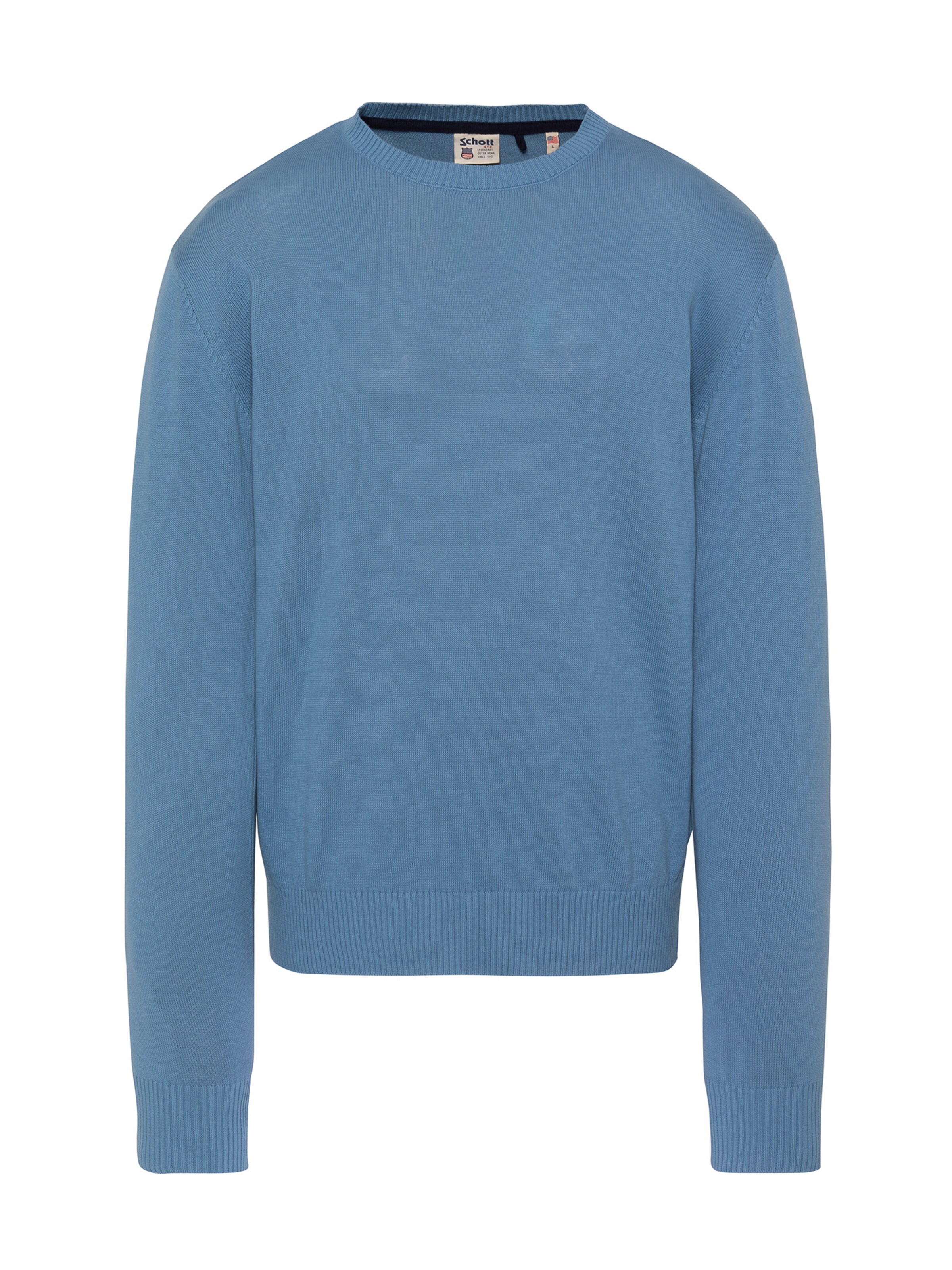 Schott NYC Sweater in Blue: front