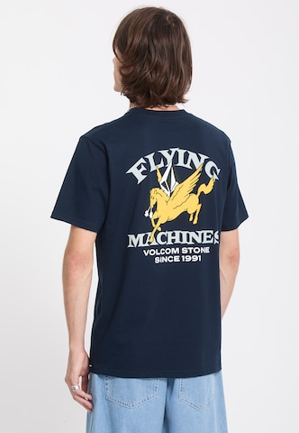 Volcom T-Shirt 'FLYING MACHINE ' in Blau