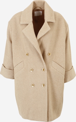 LA STRADA UNICA Between-Seasons Coat 'Lana' in Beige: front