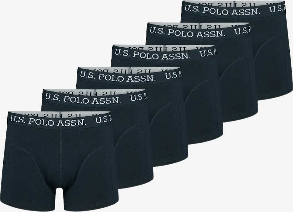 Boxeri 'UMMagne' de la U.S. POLO ASSN. pe albastru: față