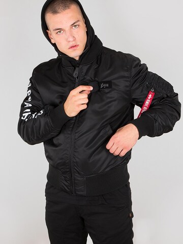ALPHA INDUSTRIES Демисезонная куртка 'MA-1 D-Tec SE' в Черный