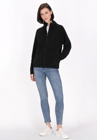 usha BLUE LABEL Флисовая куртка 'Comfortable' в Черный