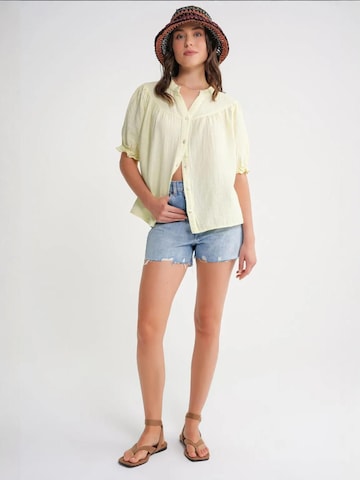 MixRay Blouse 'Hemden' in Yellow