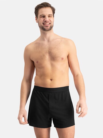 Bamboo basics Boxershorts 'Kay' in Zwart: voorkant