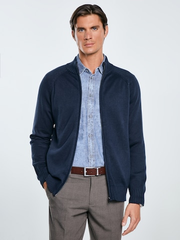 BIG STAR Knit cardigan 'NAZAR' in Blue: front