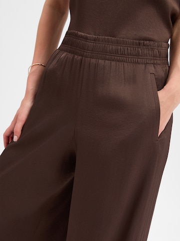 DRYKORN Wide leg Broek 'Ceiling' in Bruin