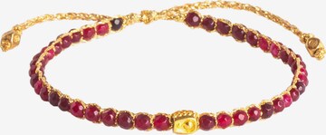 Bracelet 'Rubin' Samapura Jewelry en rouge : devant