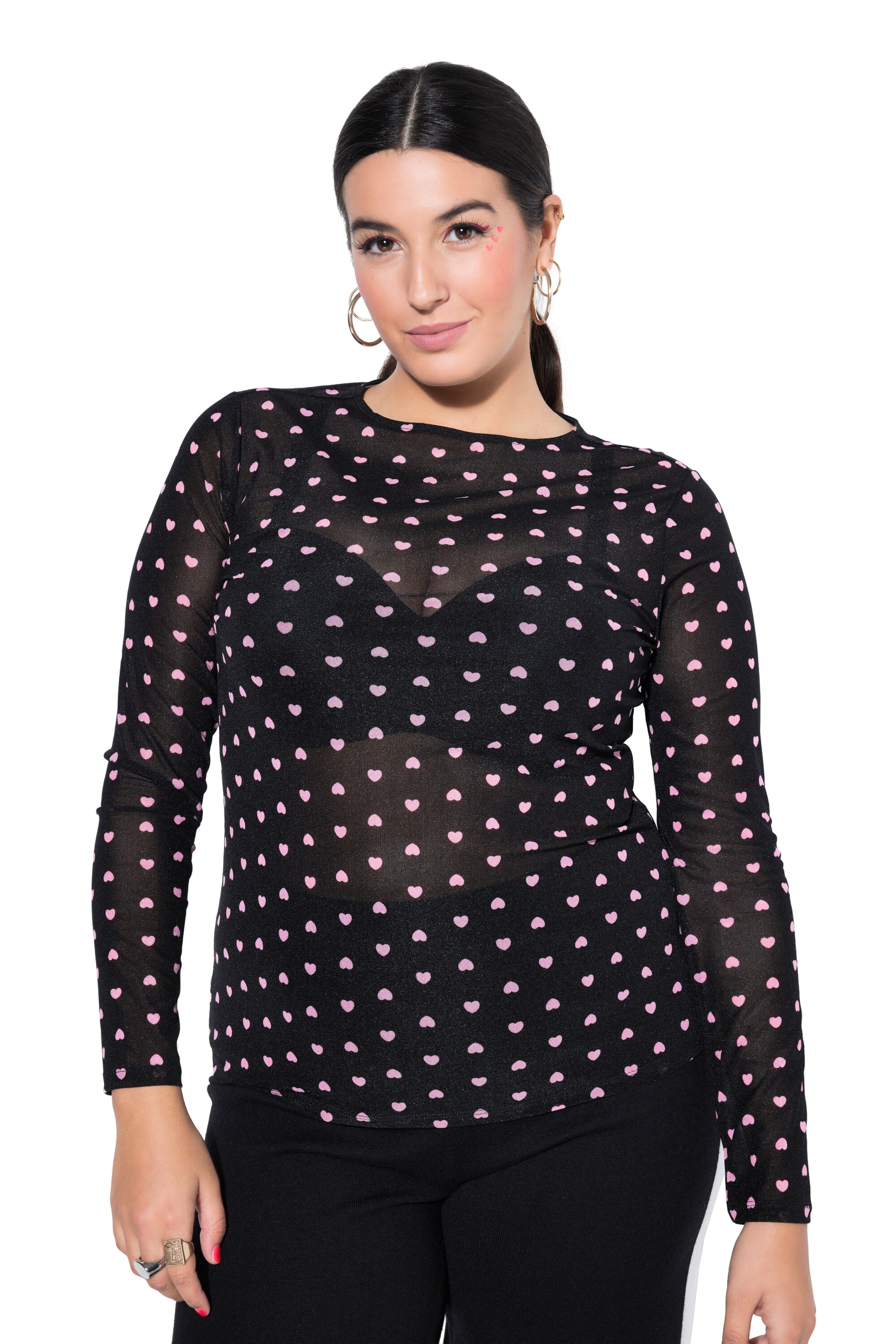 Studio Untold Shirt in Zwart: voorkant