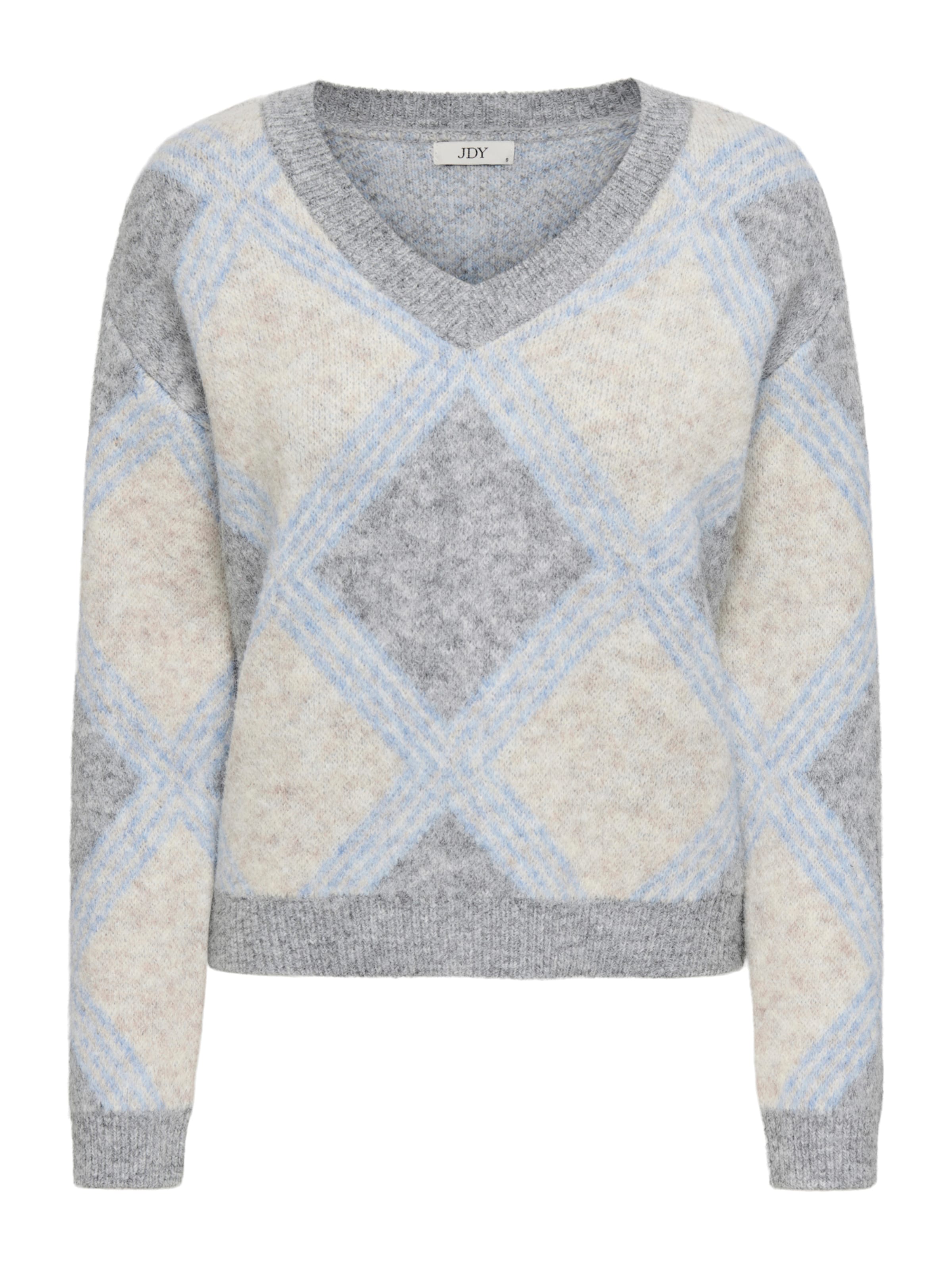 JDY Trui 'JDYZOEY' in Grijs: voorkant