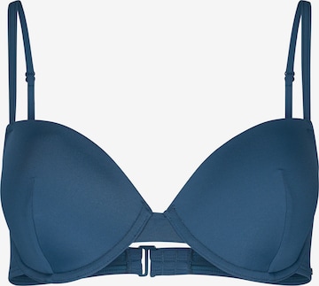 Skiny T-shirt Bra in Blue: front