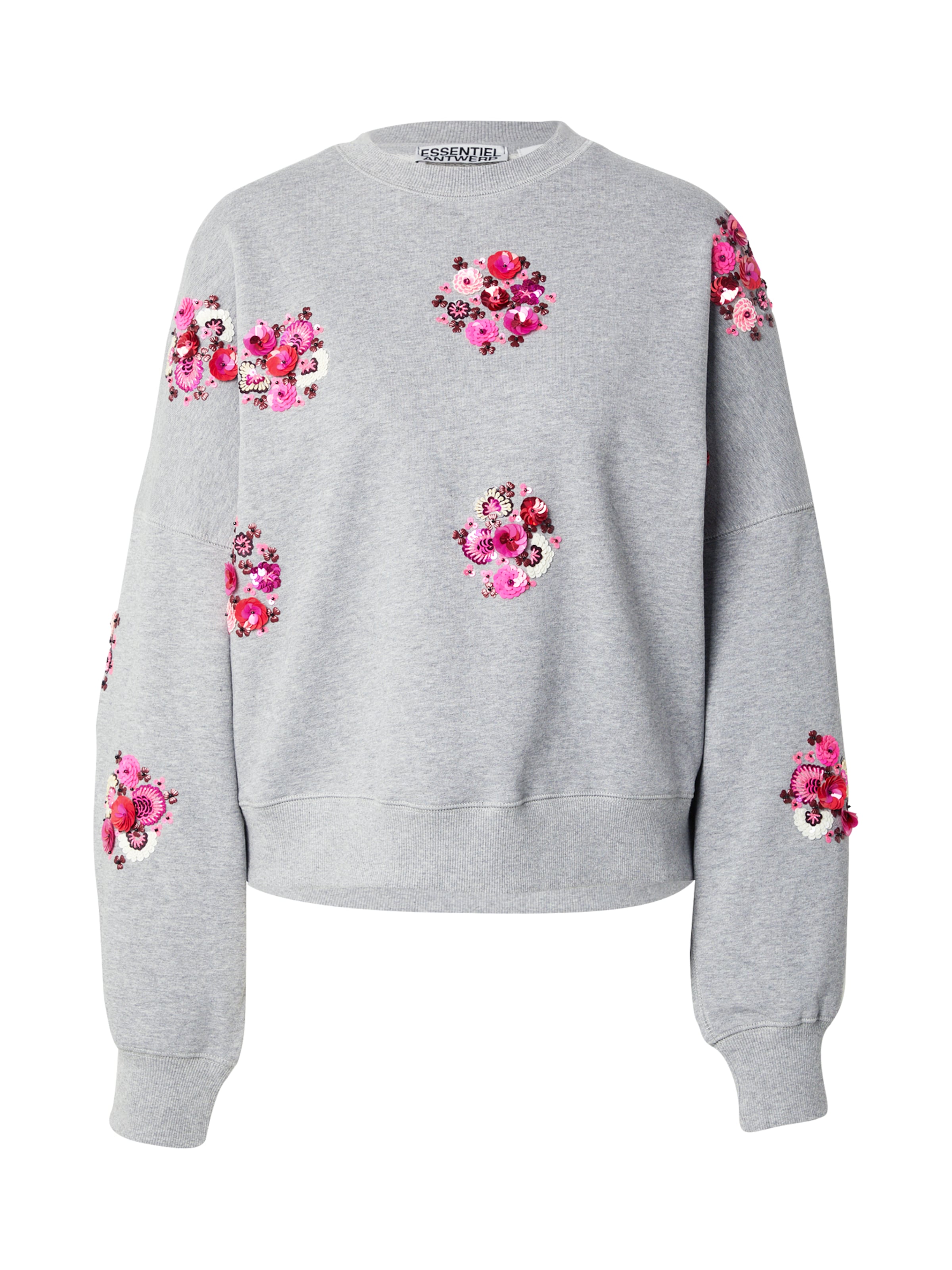 Essentiel Antwerp - Sweatshirt 'Itro' em cinzento: frente