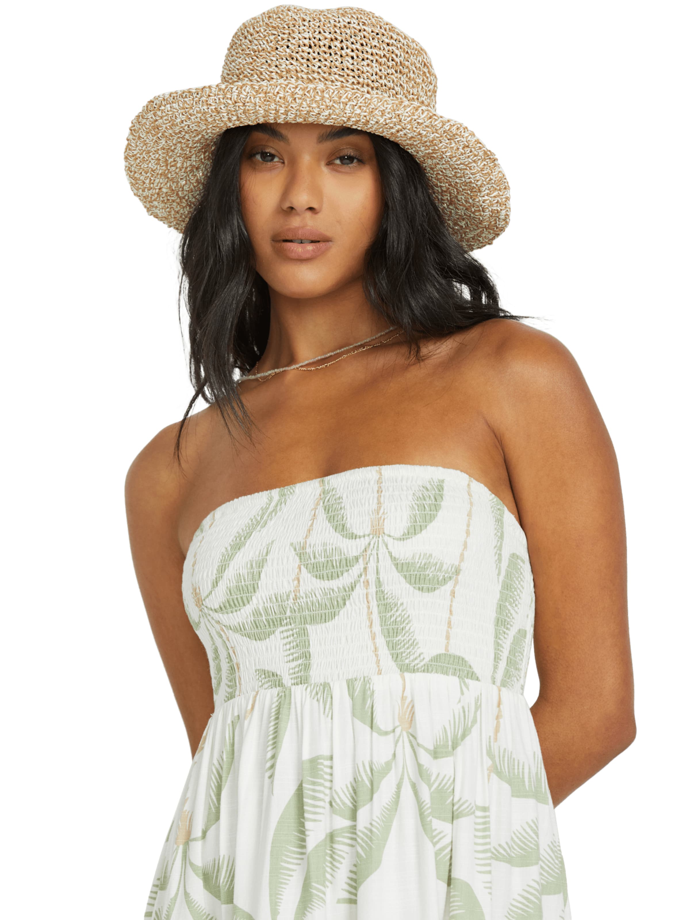 Robe 'Tropical Haze' BILLABONG en blanc