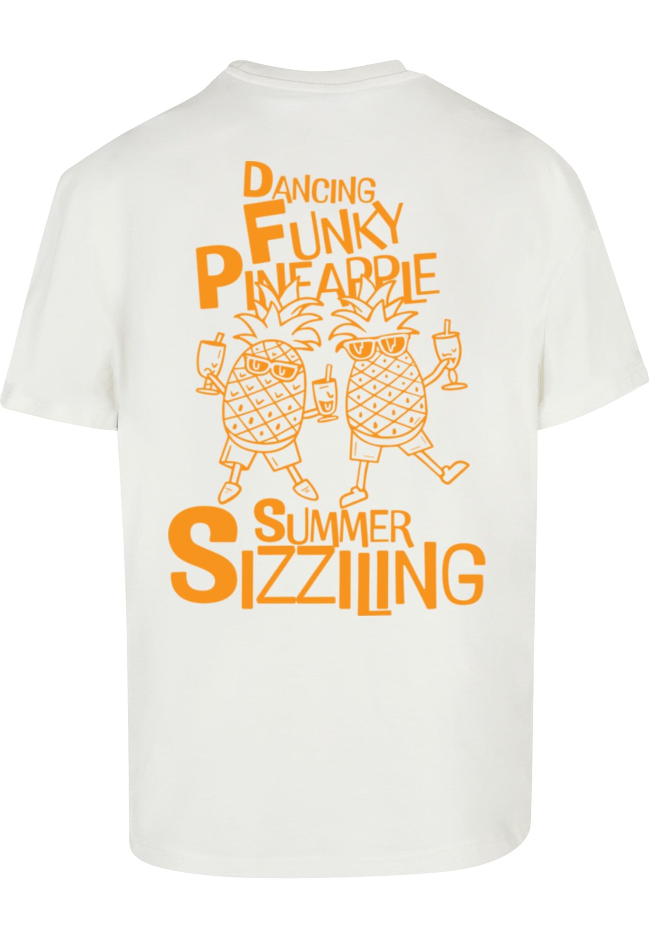 Merchcode Футболка 'Funky Pineapple' в Бежевый
