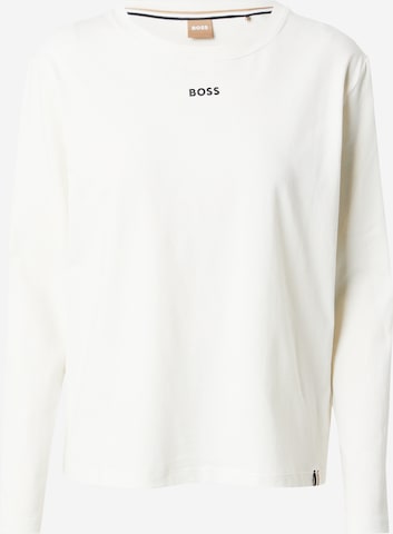 BOSS Black Slaapshirt in Wit: voorkant