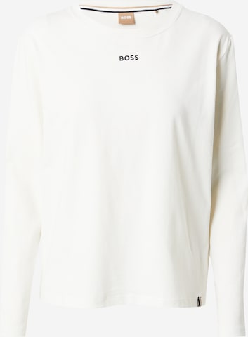 BOSS Black - Camiseta para dormir en blanco: frente