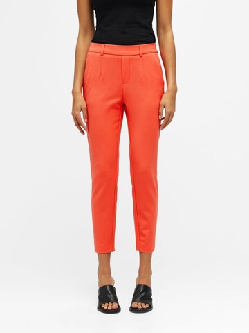 Tapered Pantaloni di OBJECT in arancione: frontale
