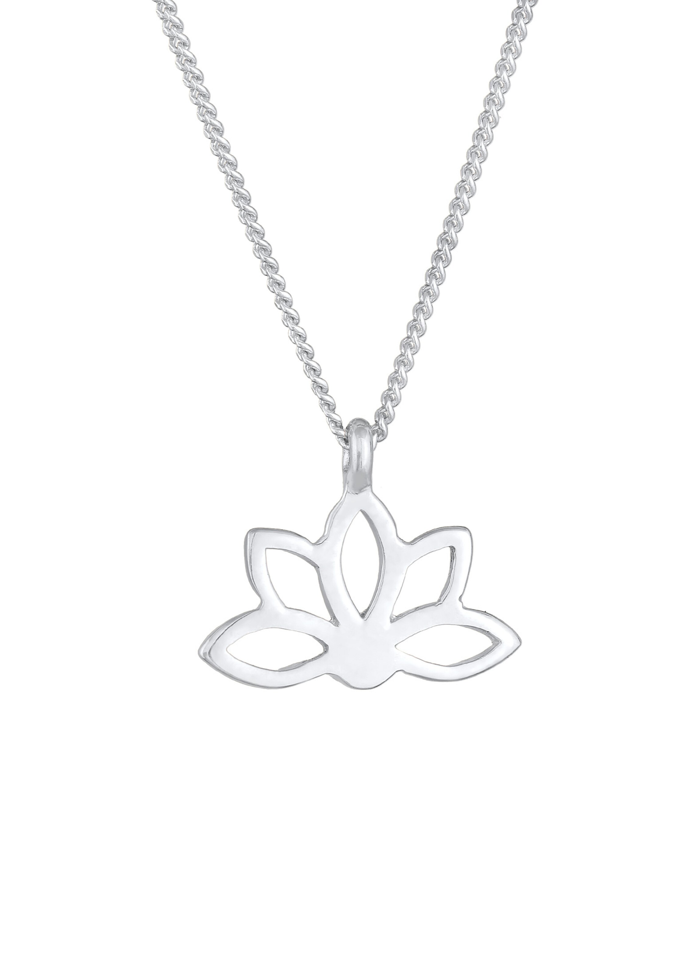 ELLI Kette 'Lotusblume' in Silber