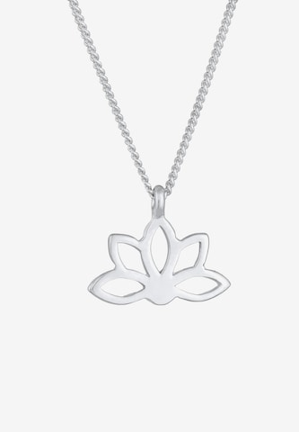 ELLI Kette 'Lotusblume' in Silber