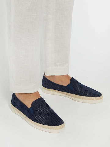 Dune LONDON Espadrilles 'Fisherr' in Blauw