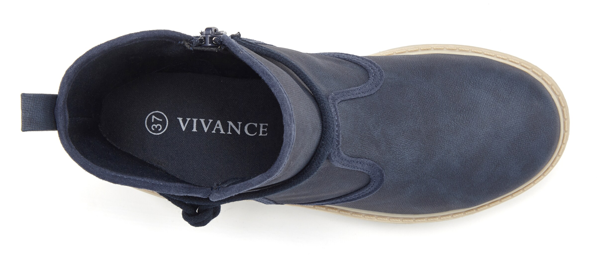 VIVANCE by LASCANA Nízké kozačky – modrá: vrchní strana