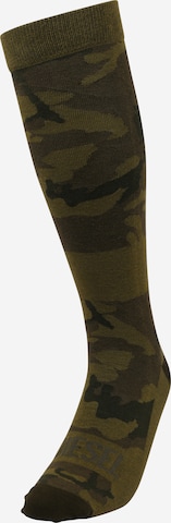 DIESEL Κάλτσες μακριές σε πράσινο: μπροστά
