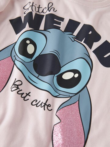 Sweat-shirt 'Stitch' TWO SOON en rose