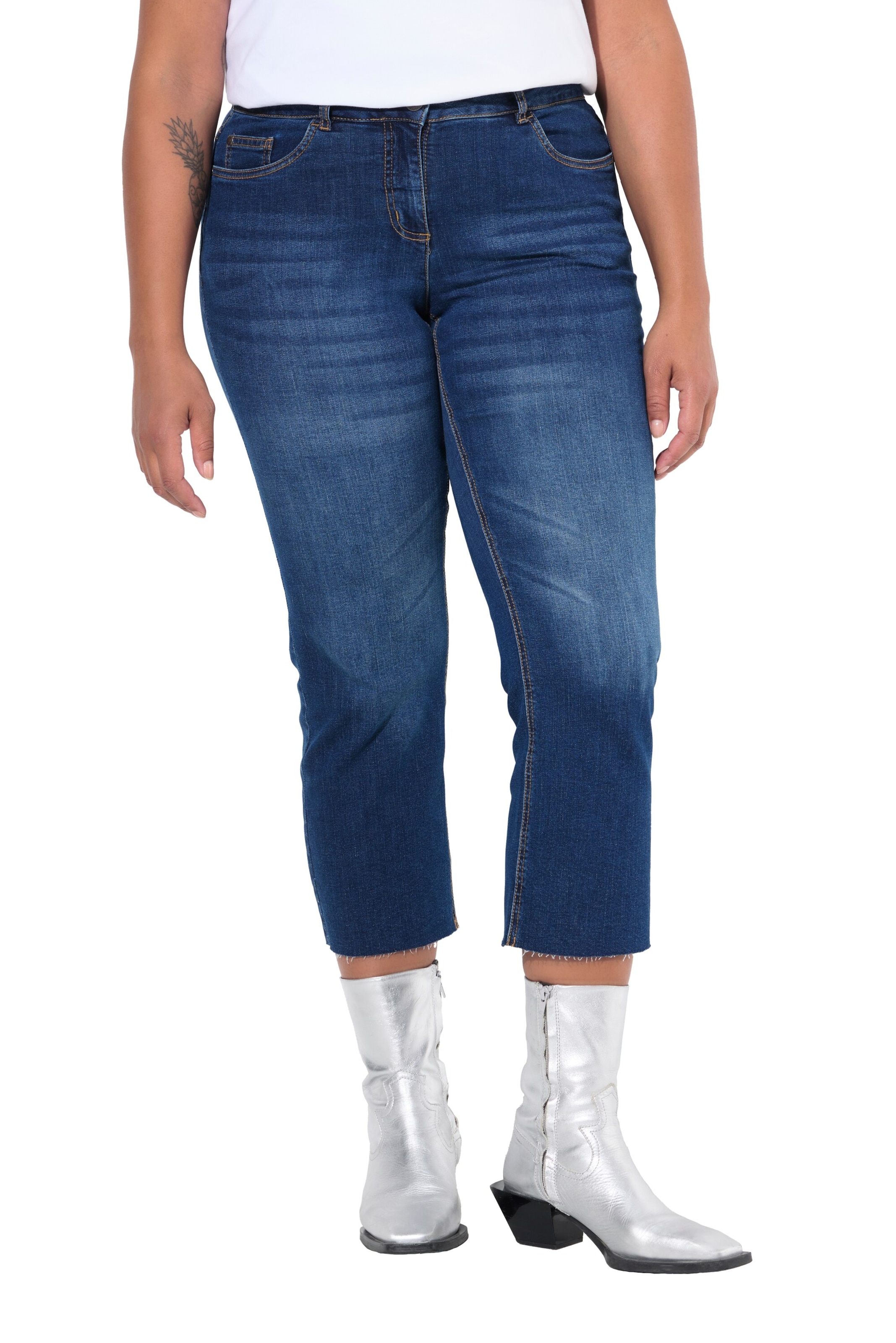 Angel of Style Flared Jeans in Blauw: voorkant