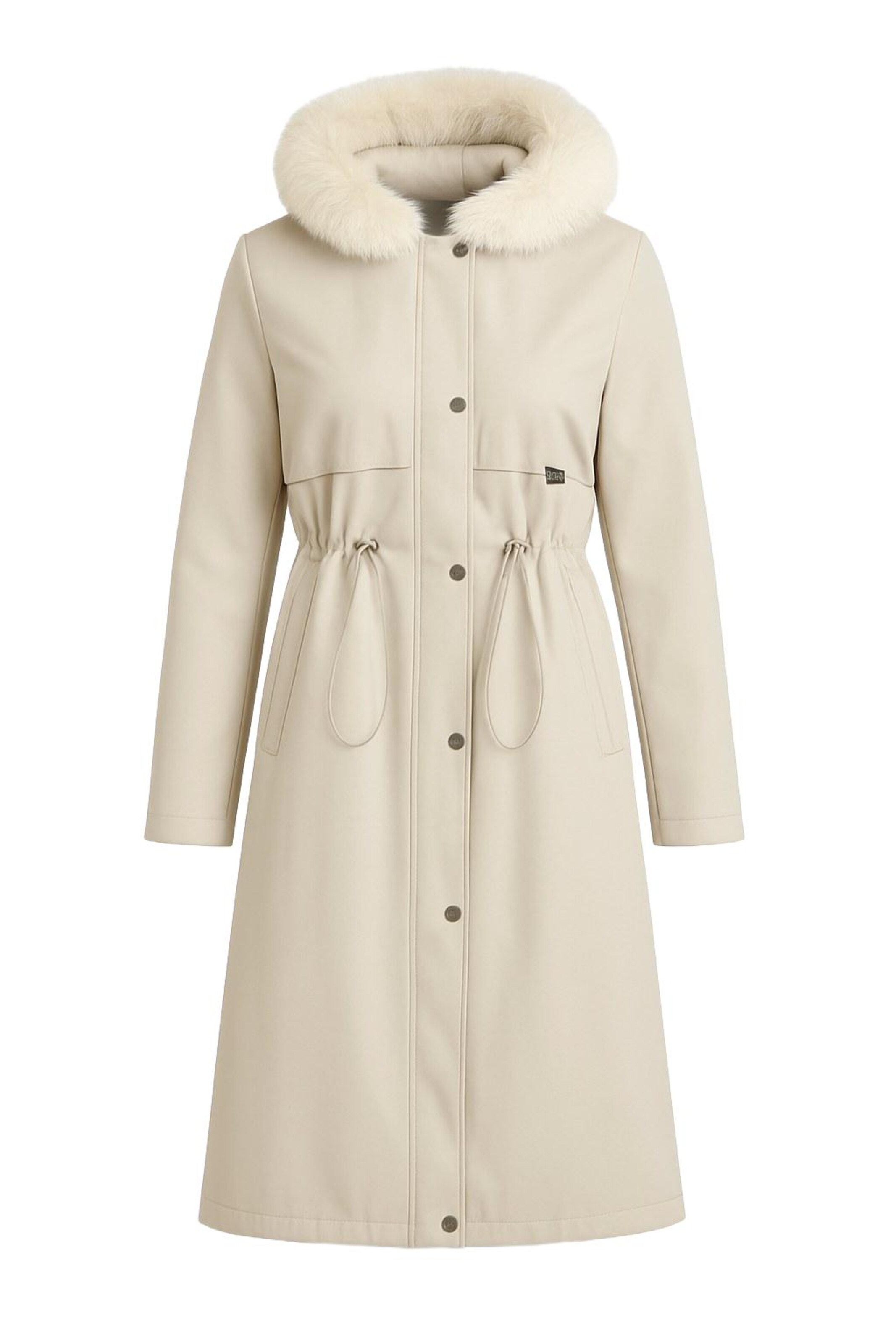 MODAMIHRAM Tussenmantel in Beige: voorkant