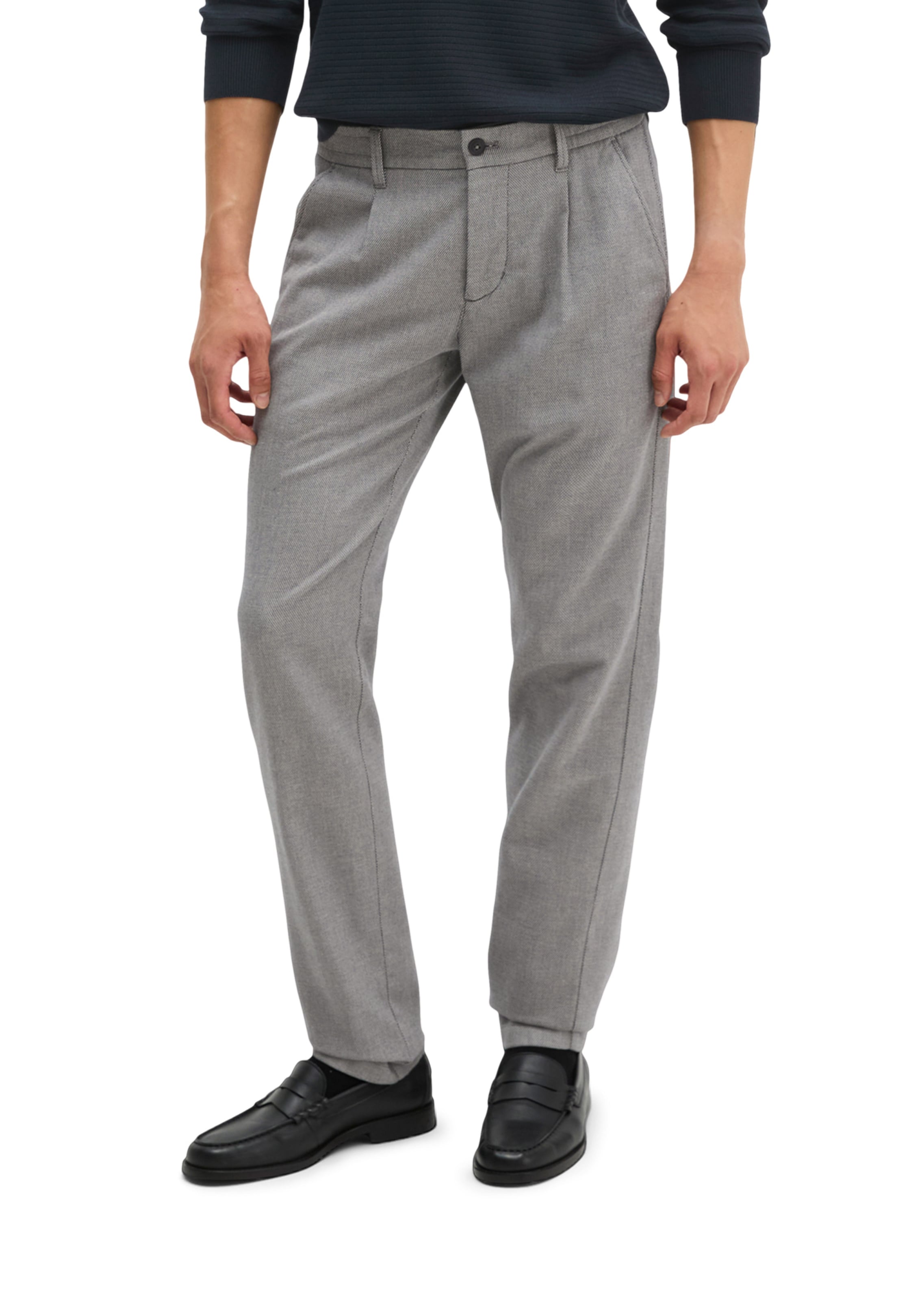 Marc O'Polo Slimfit Chinohose in Grau: Vorderseite